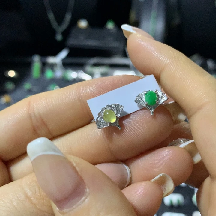 翡翠银S925镶嵌戒指