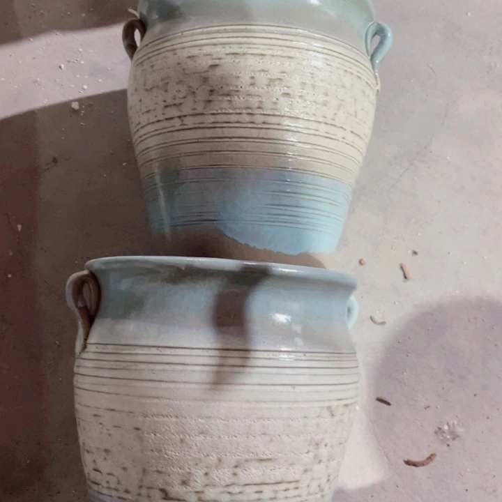 红陶口径18高度21两只正品