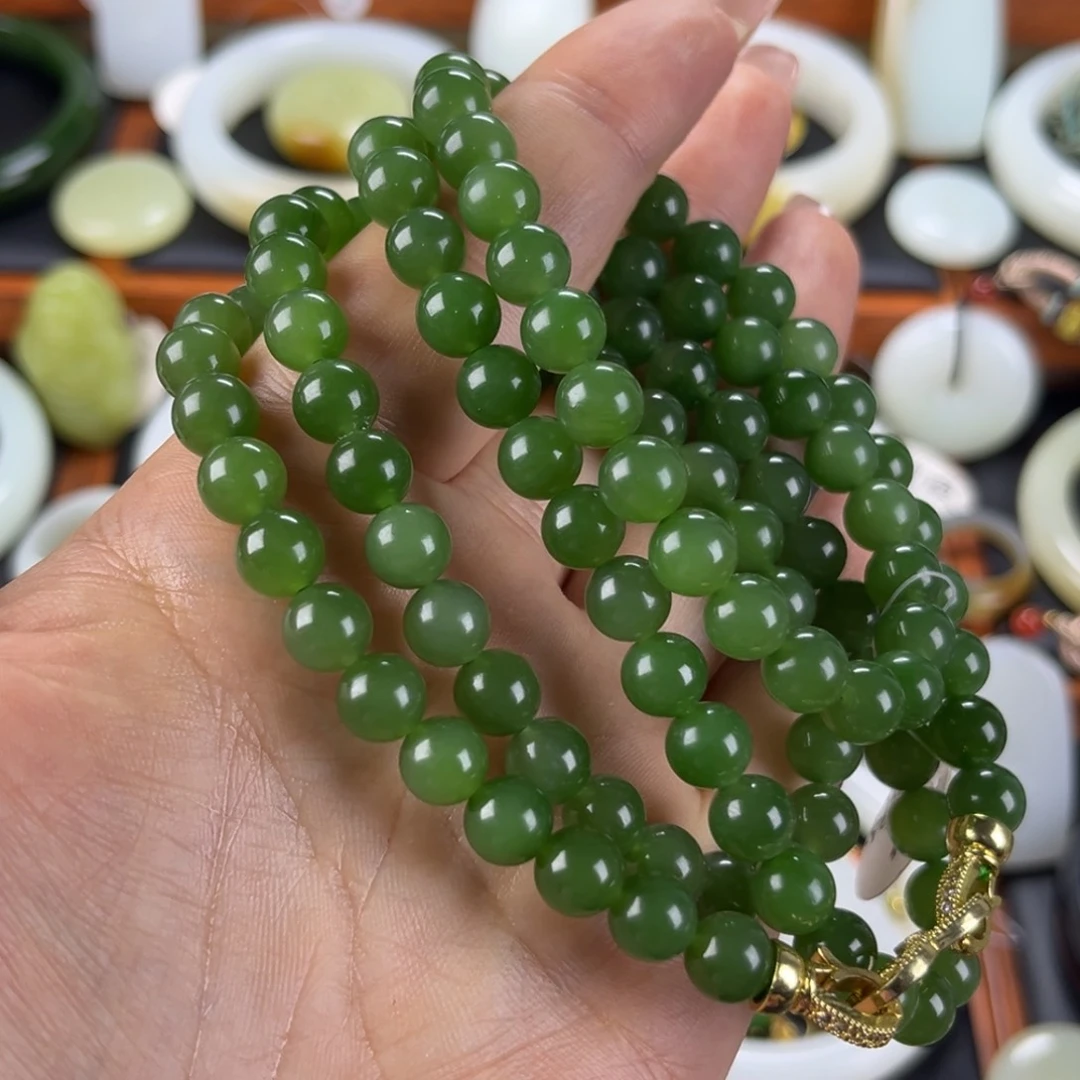 和田玉（碧玉）未镶嵌颈饰虫*8/108