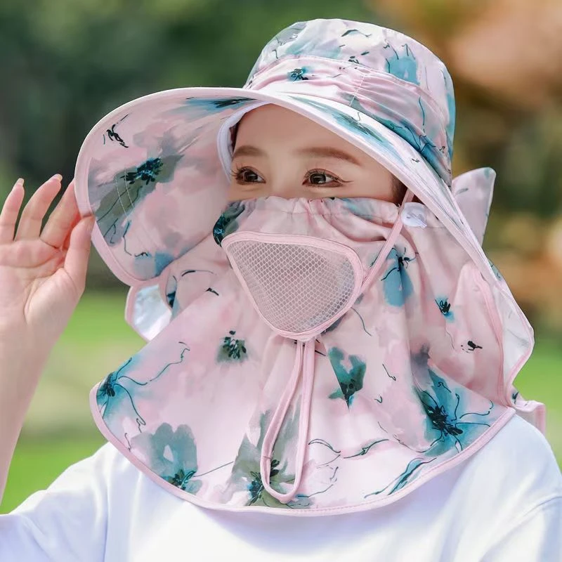 宽檐女平檐女士帽子圆顶夏季秋季防紫外线春夏大帽檐凉帽透气