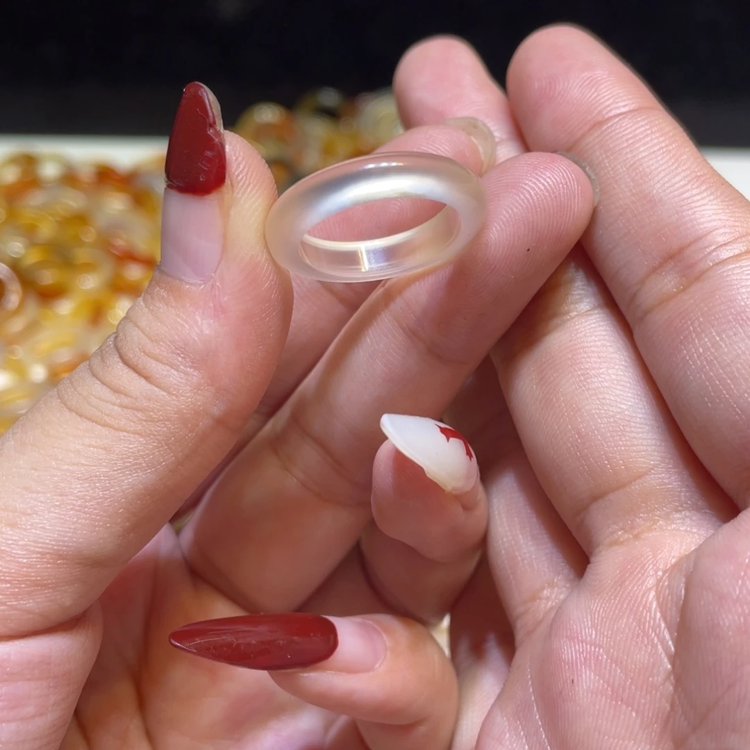 玛瑙/玉髓未镶嵌戒指263号港14 默认瑕疵