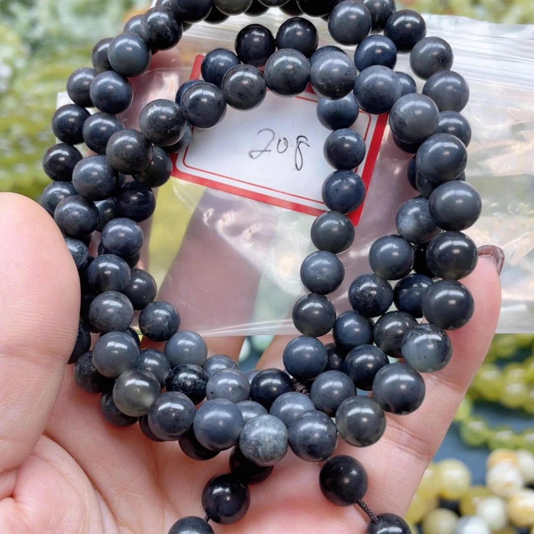 未镶嵌蛇纹石玉手链