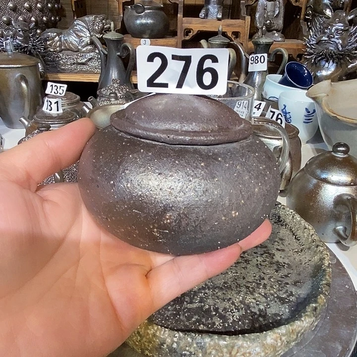 高温柴烧陶泥小罐
