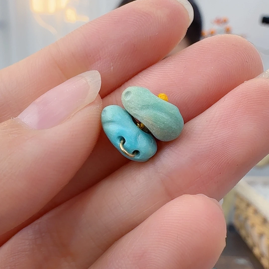 绿松石未镶嵌珠宝半成品