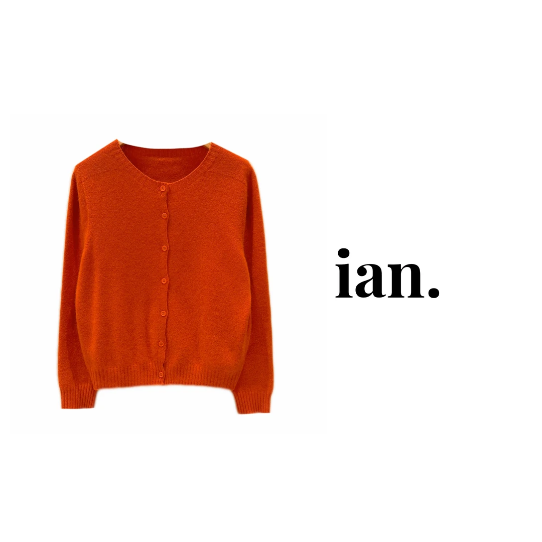 【ian】秋冬新品绒感羊毛开衫