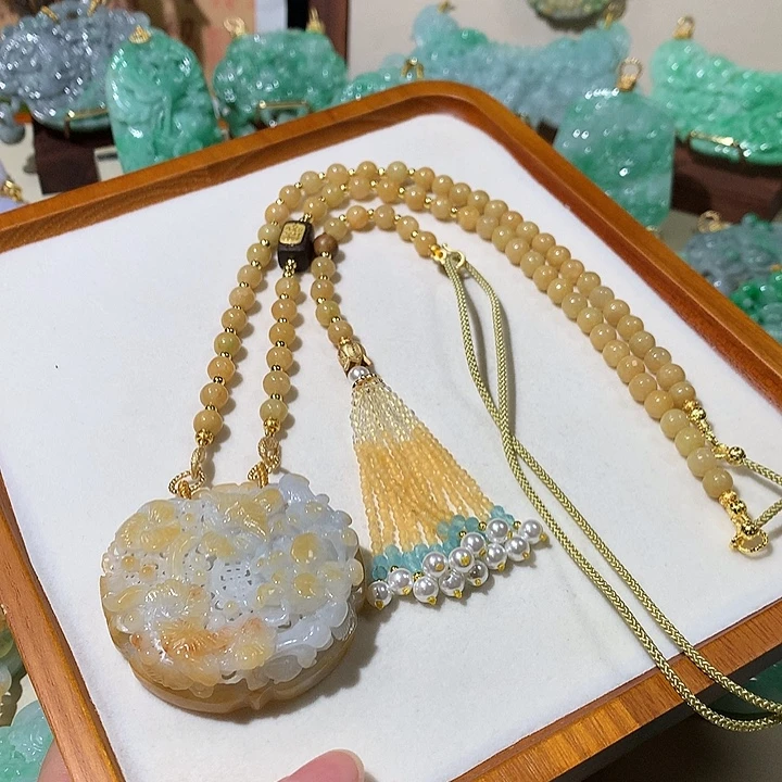 颈饰未镶嵌翡翠翡翠吊坠
