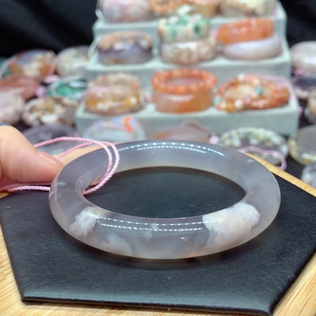 手镯玛瑙/玉髓未镶嵌佳**木不退不换66