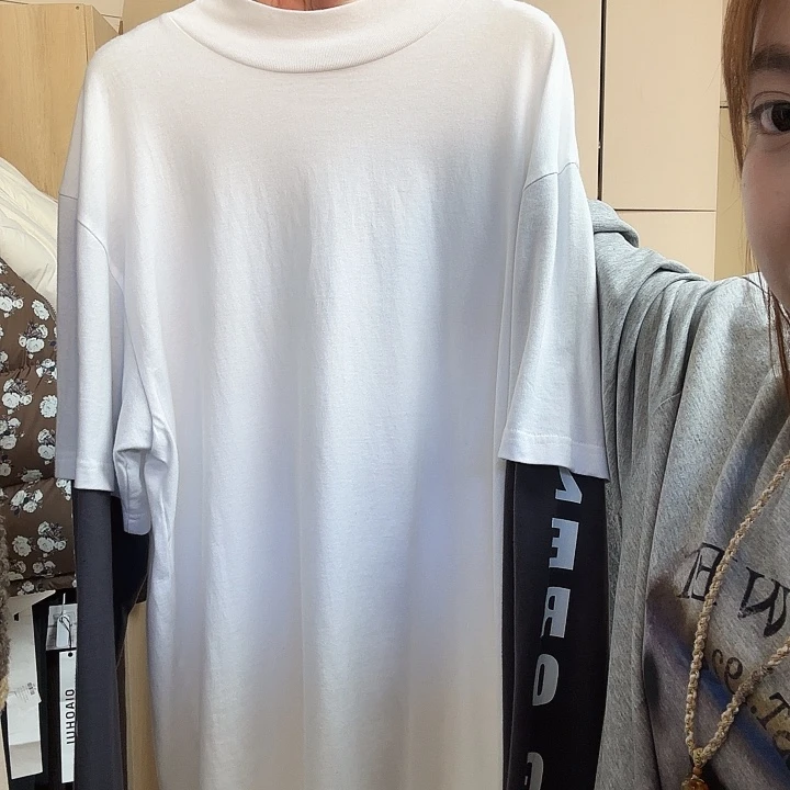 pb白灰拼色长袖l码