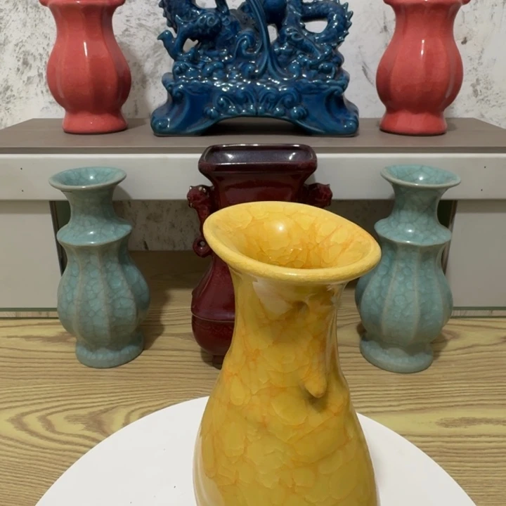 瓷片手工制作陶瓷摆件