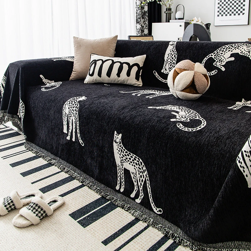 雪尼尔套罩沙发巾防滑盖毯轻奢2025沙发盖布网红沙发巾沙发垫坐垫