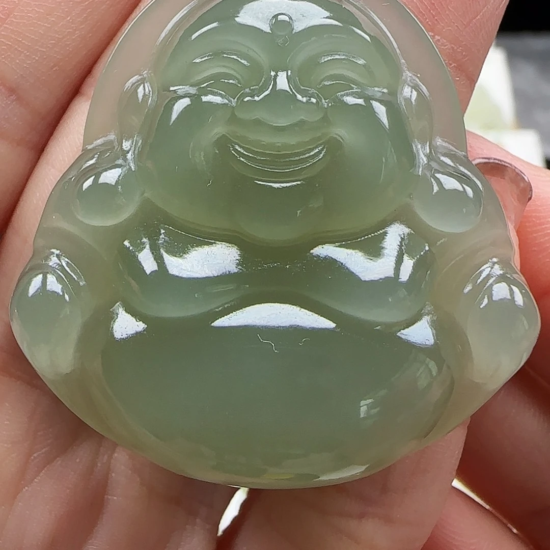 和田玉未镶嵌吊坠(赠链)