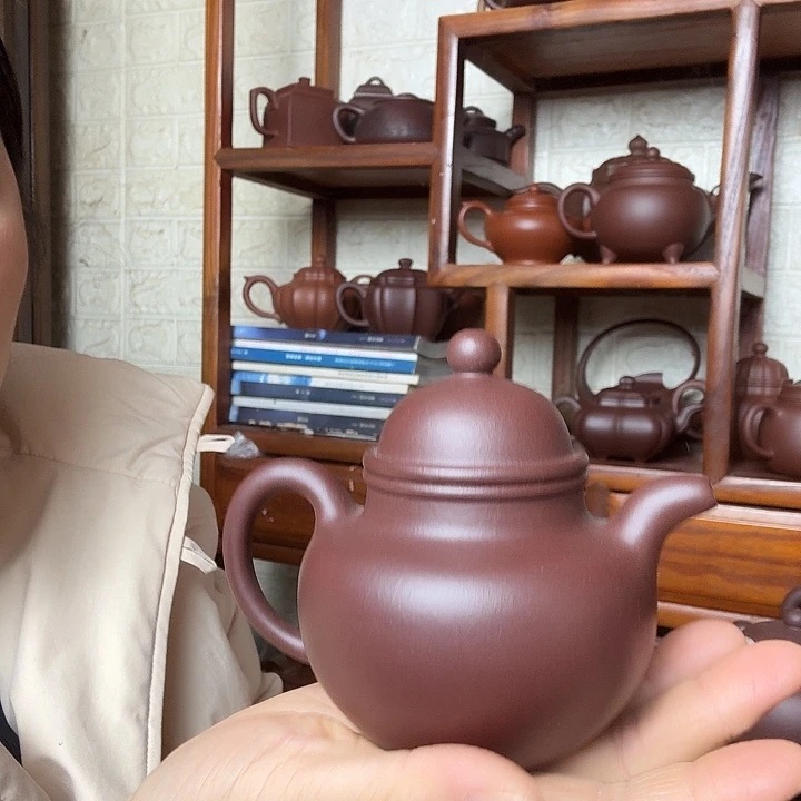 紫砂茶壶掇球200cc精工半手工