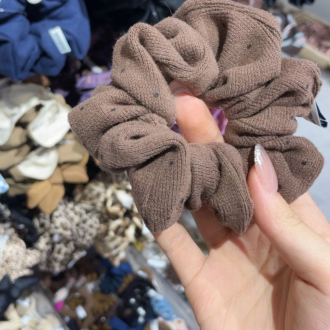 皮质铁合金泡菜咖波点发圈