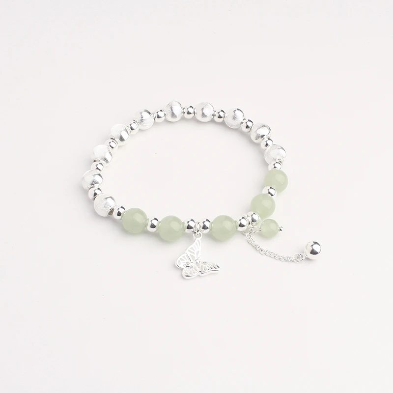 足银手链 117号链接【猫眼蝴蝶手链】饰品轻奢精美民族风银手链子