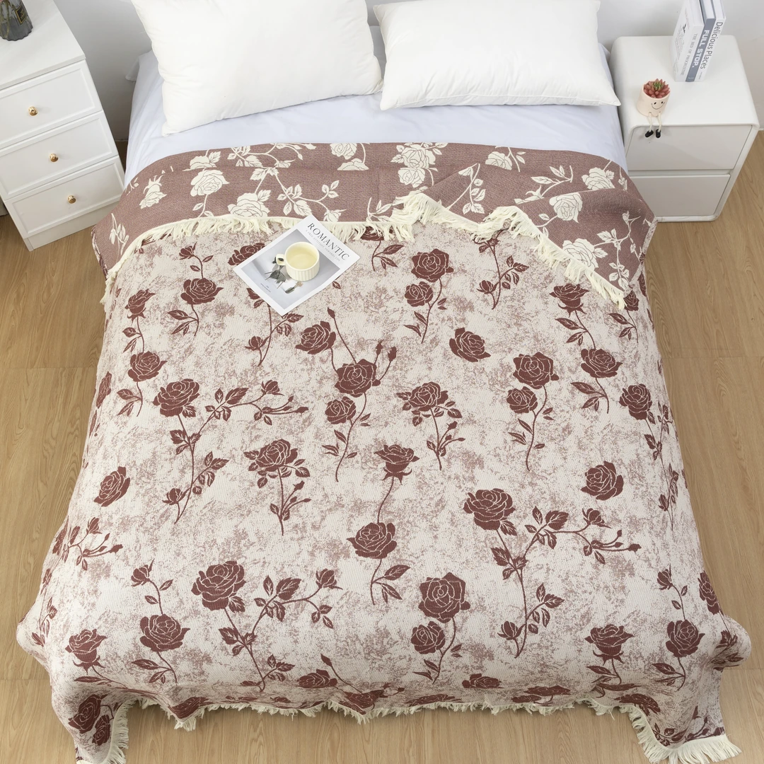 【印象玫瑰园】230*250高端透气舒适多功能床盖