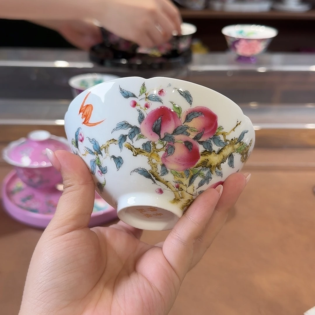 珐琅彩主人杯茶具套装