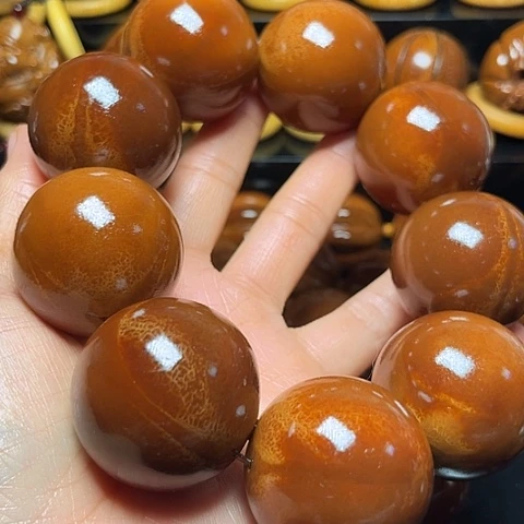 狼***下手串/手链橄榄核直播3.7光柱