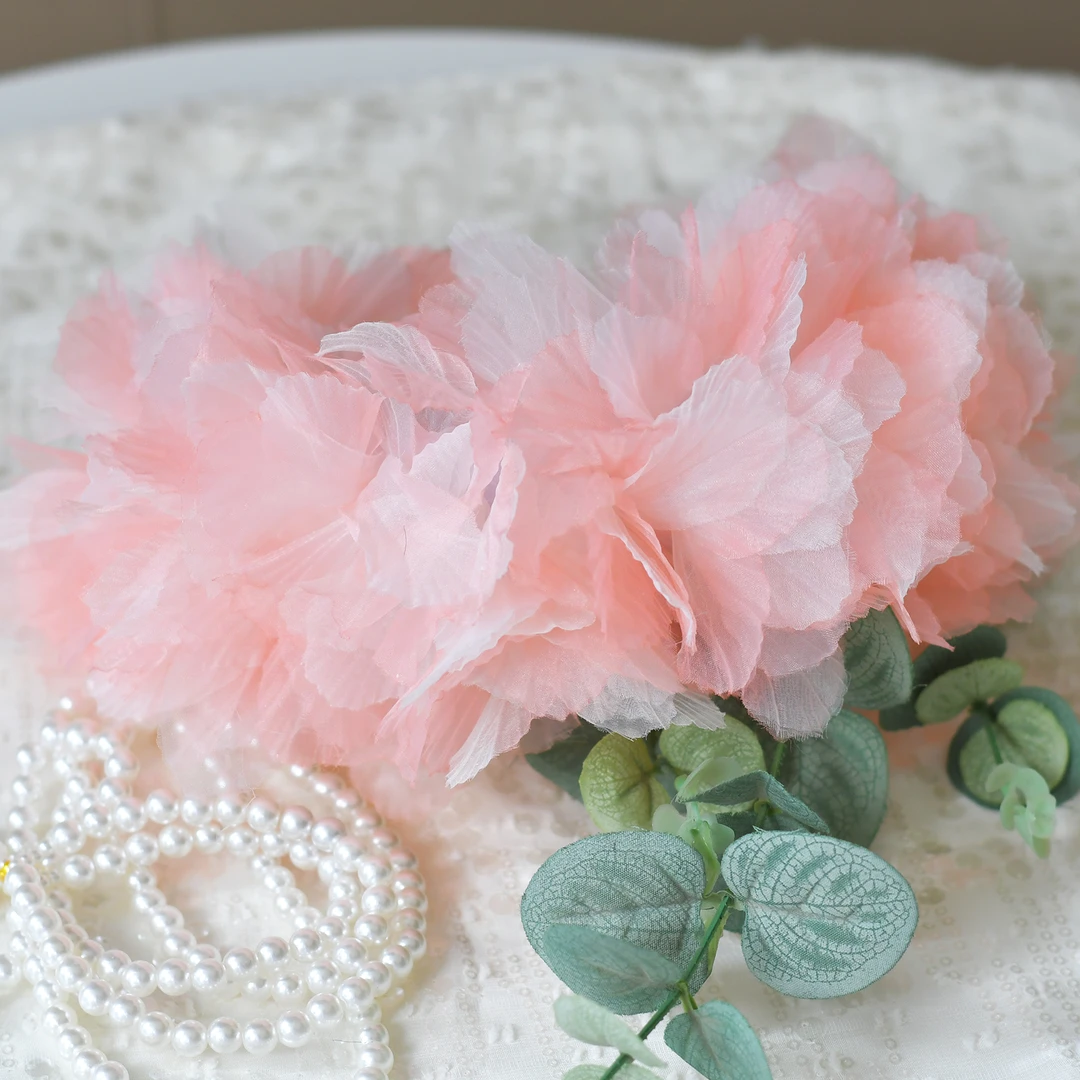 直播原创仙女古风饰品汉服配饰锦鲤多色旗袍发箍手工头饰绢花VH02