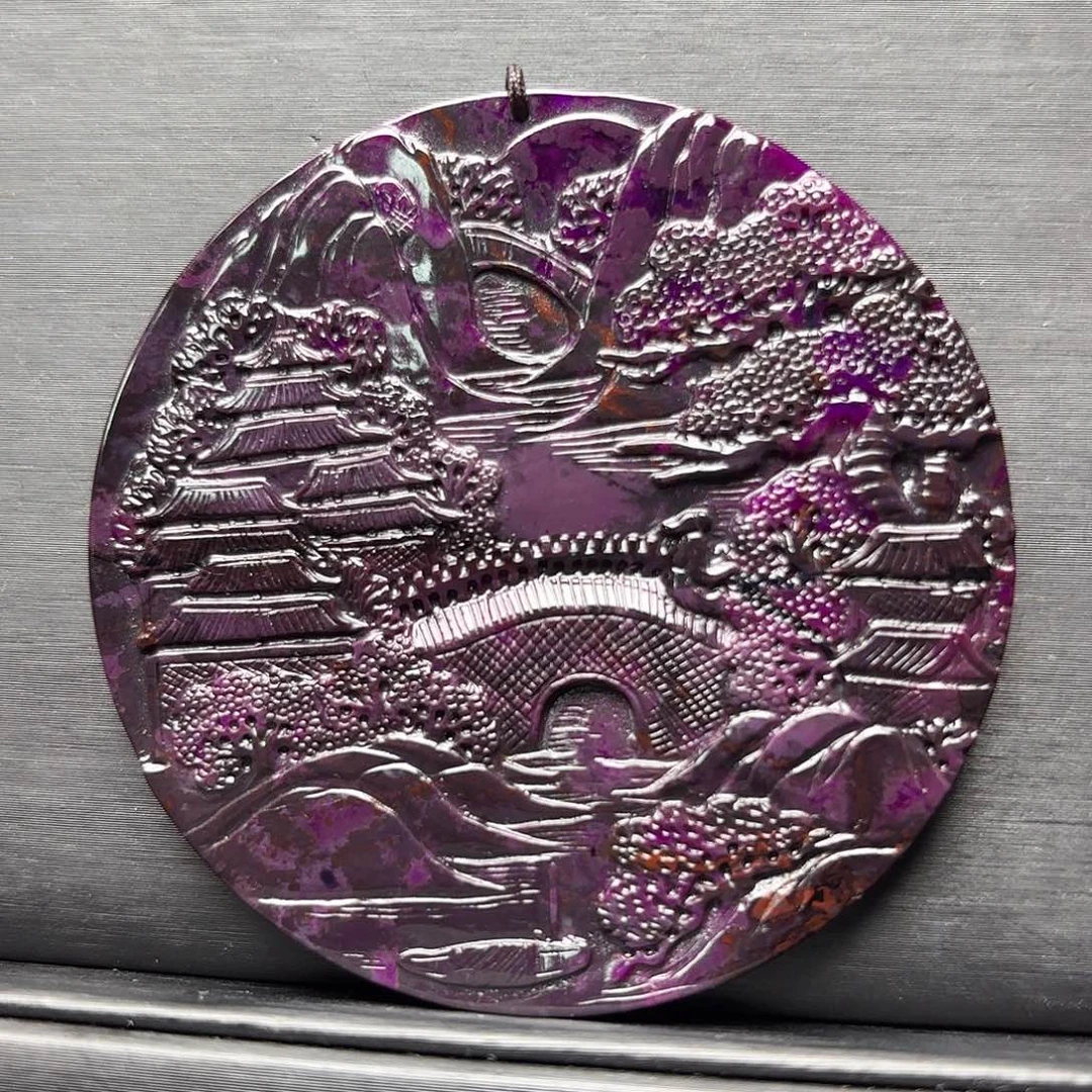 苏纪石（舒俱来）未镶嵌圆牌