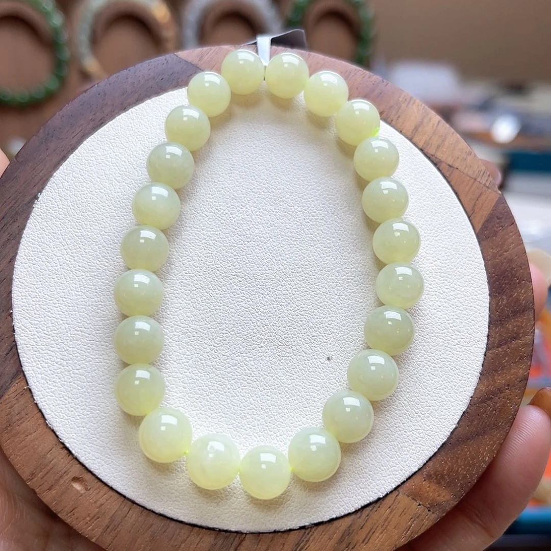 和田玉未镶嵌手串A24卡8