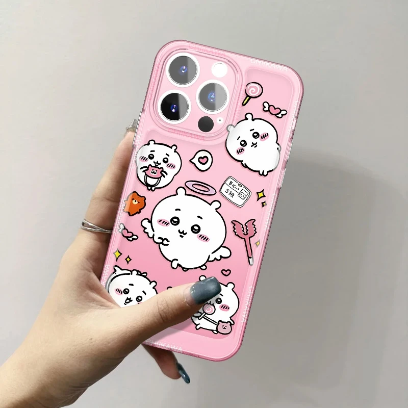 适用于苹果多款机型的卡通ins可爱情侣少女全包防摔手机壳106