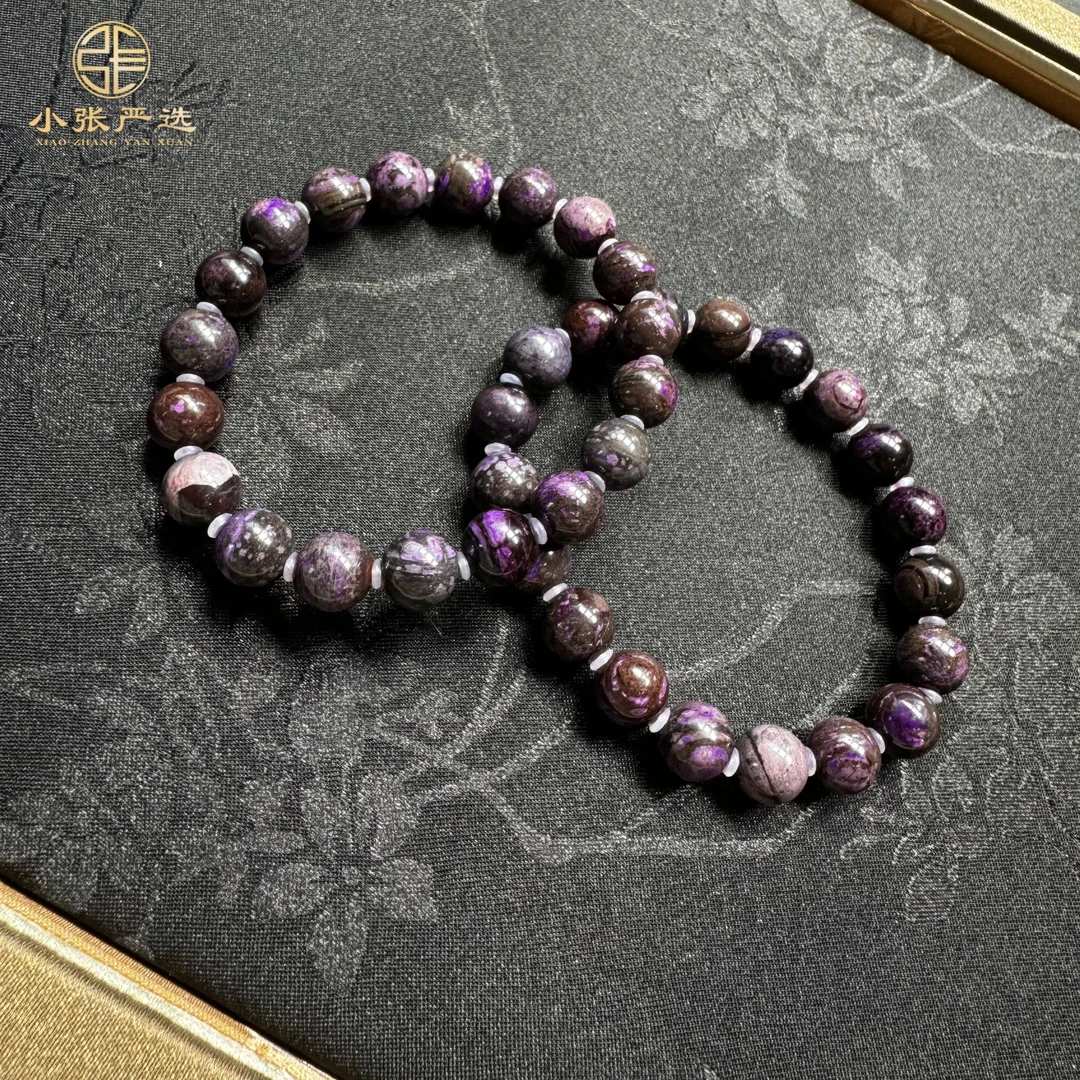 【小张严选】HQ22060 南非舒俱来丝绒圆珠手串 8.5-9mm 多样发其一