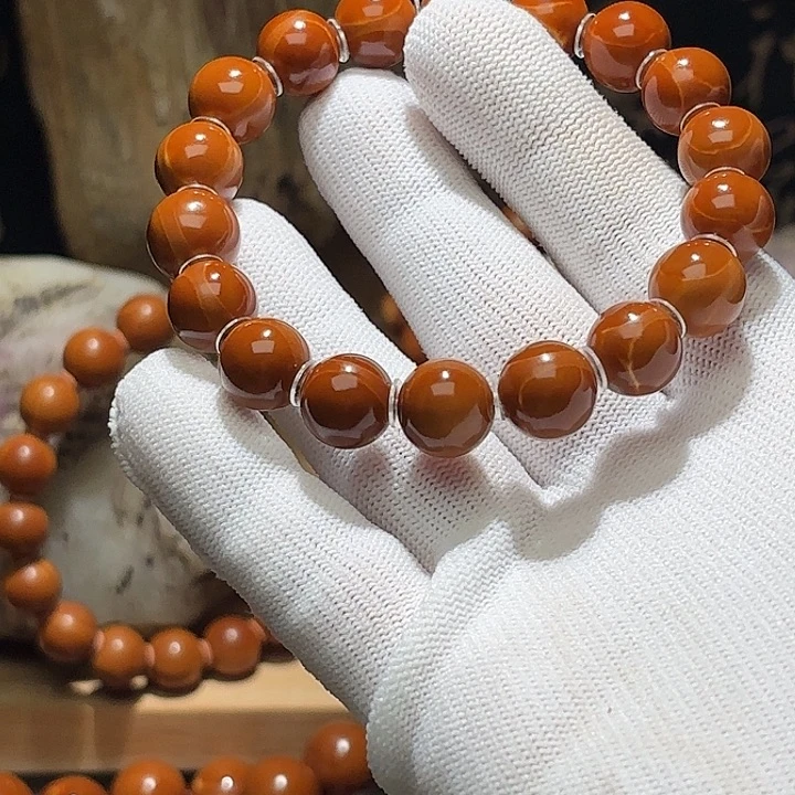 橄榄核手串/手链1.2南山小红铁核小精品