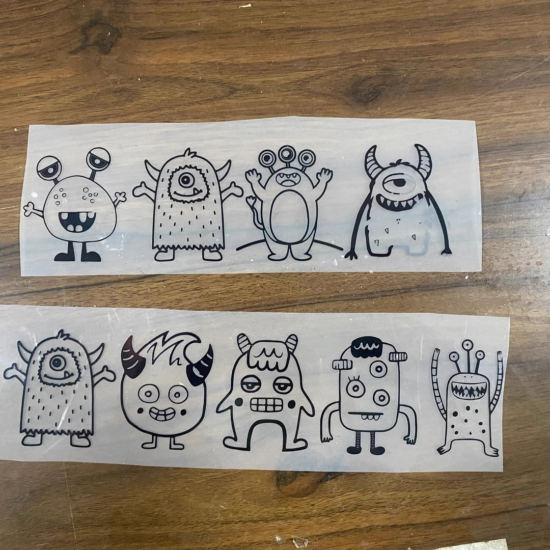 小怪兽集合温变烫画（冷撕，满20包邮）