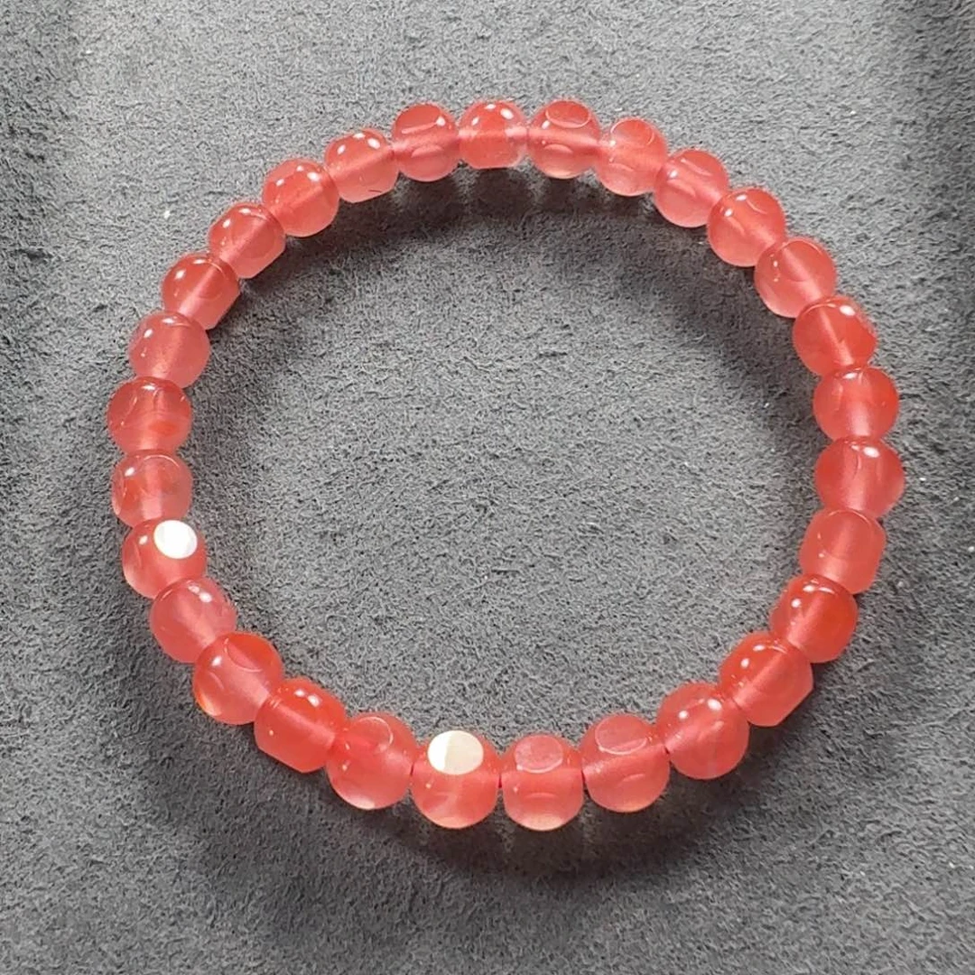 南红玛瑙未镶嵌手串尺寸6 +