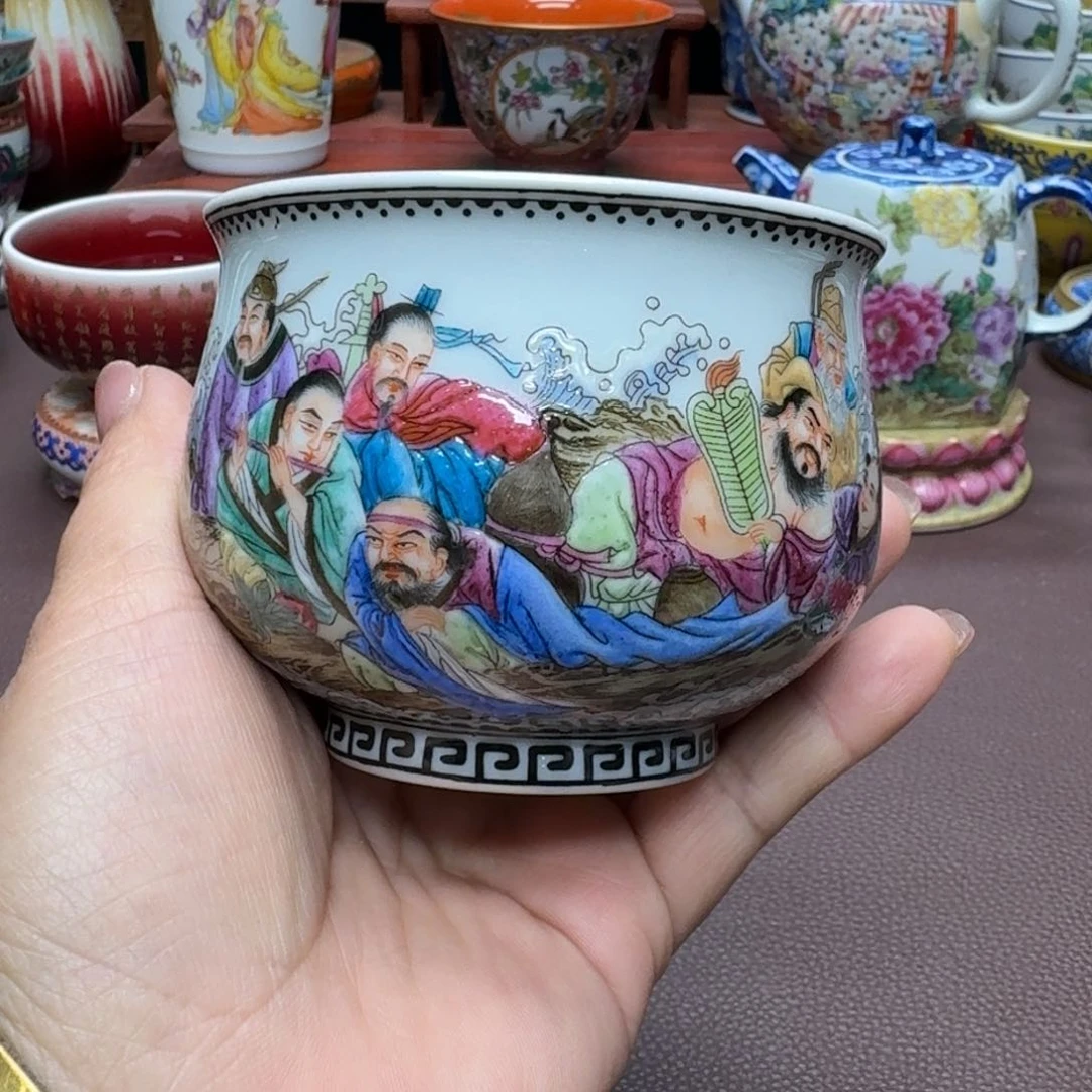 瓷片景德镇仿古手工制作精品展示