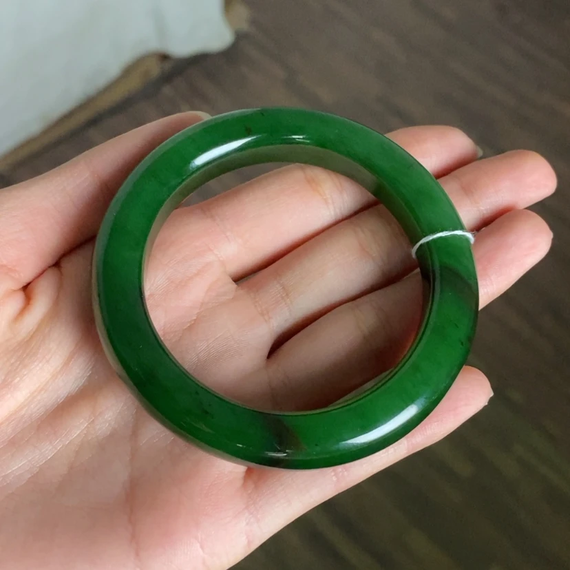 【闪购商品】未镶嵌手镯和田玉（碧玉）