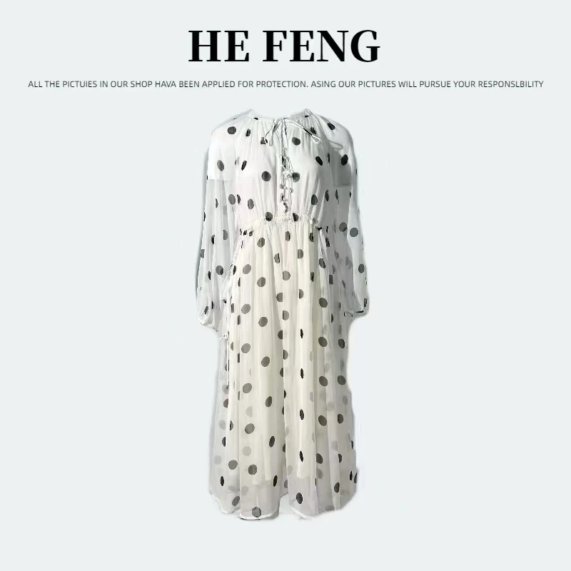 【2024-禾枫表弟】重磅100桑蚕丝连衣裙Y24C9039-3