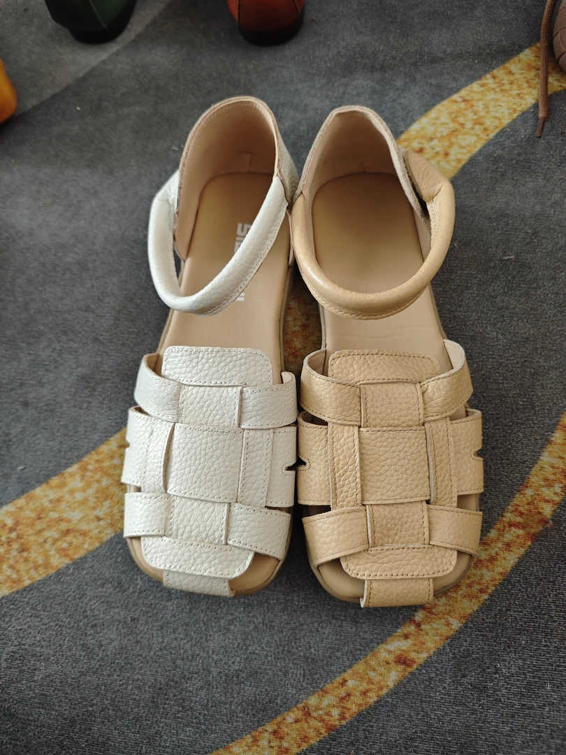 露趾罗马鞋中帮纳帕罗马凉鞋防滑鞋子夏季镂空