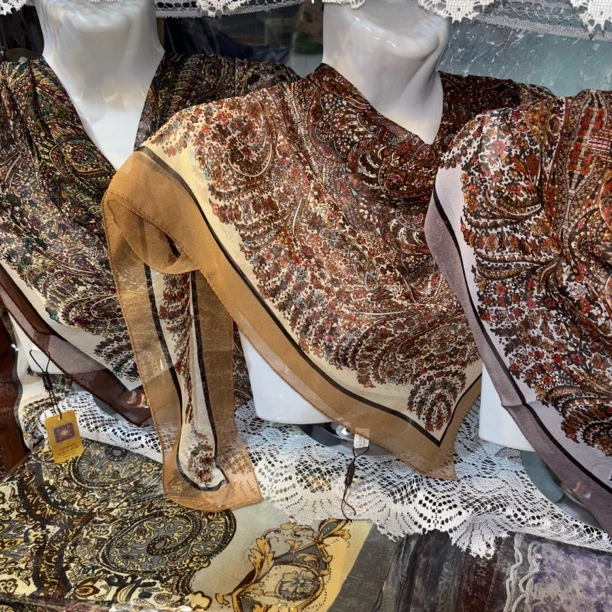 麦普屯100%丝绸头巾