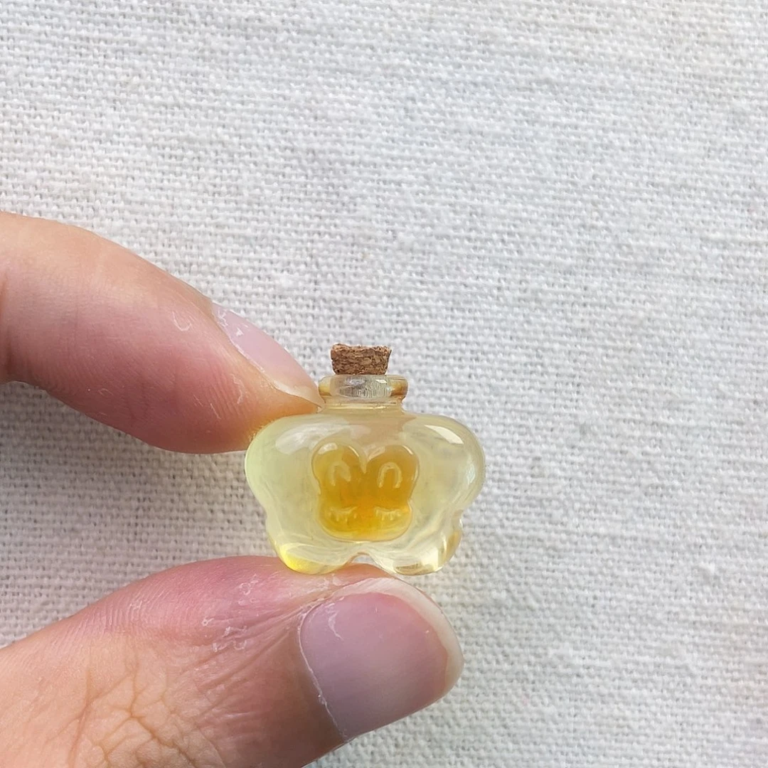 琥珀未镶嵌裸石许愿瓶