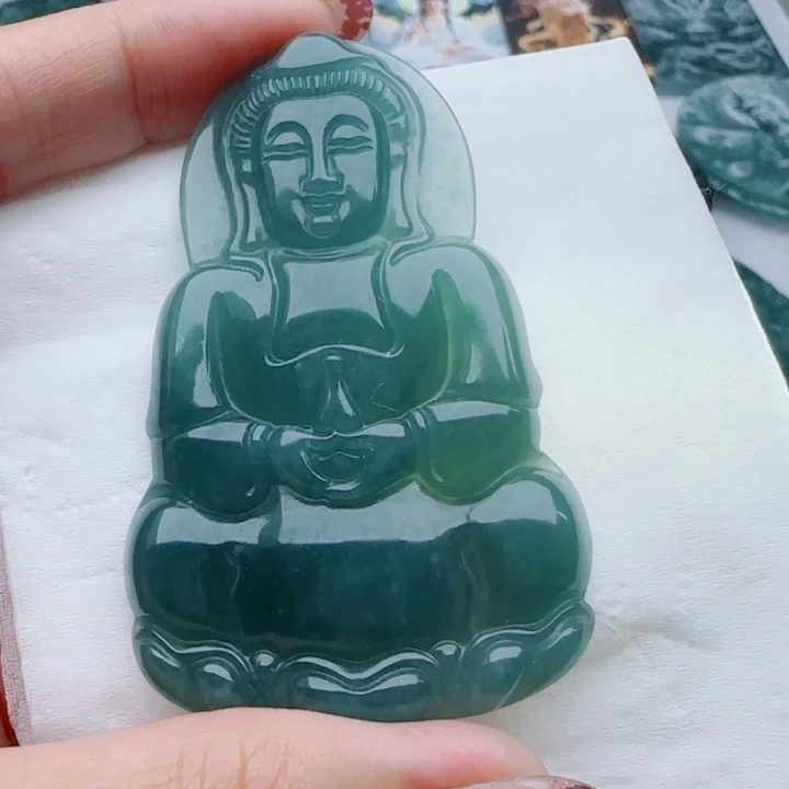 翡翠未镶嵌颈饰多样性发货天然A货翡翠