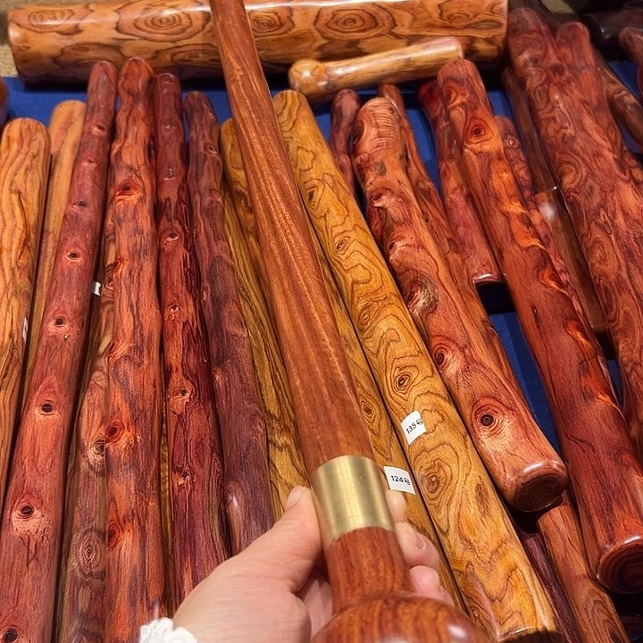 木缅甸花梨木手杖长90厘米