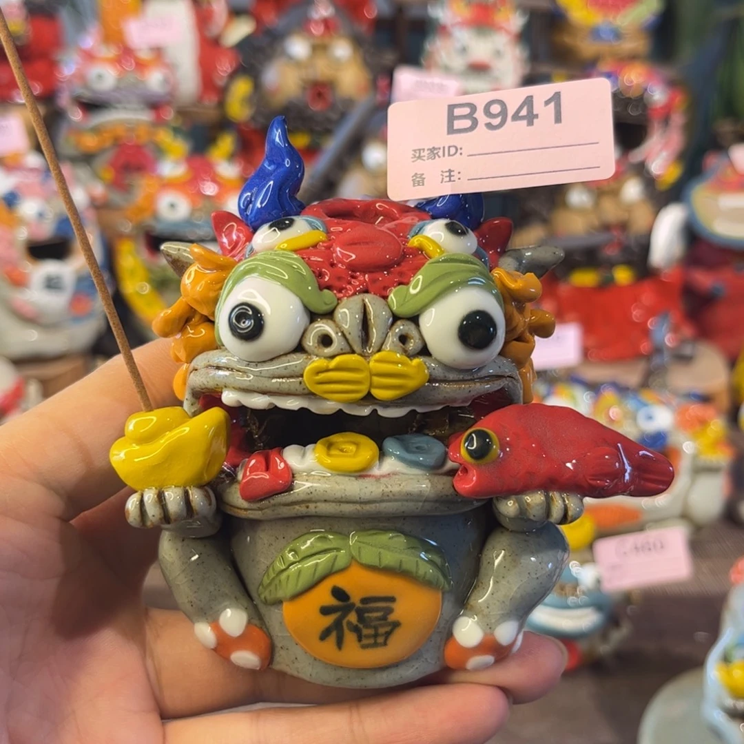 泥塑纯手工茶宠摆件