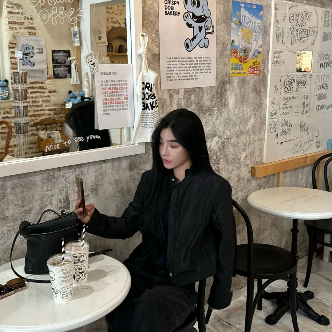 叮叮｜百搭帅气通勤高质感夹克女外套1602