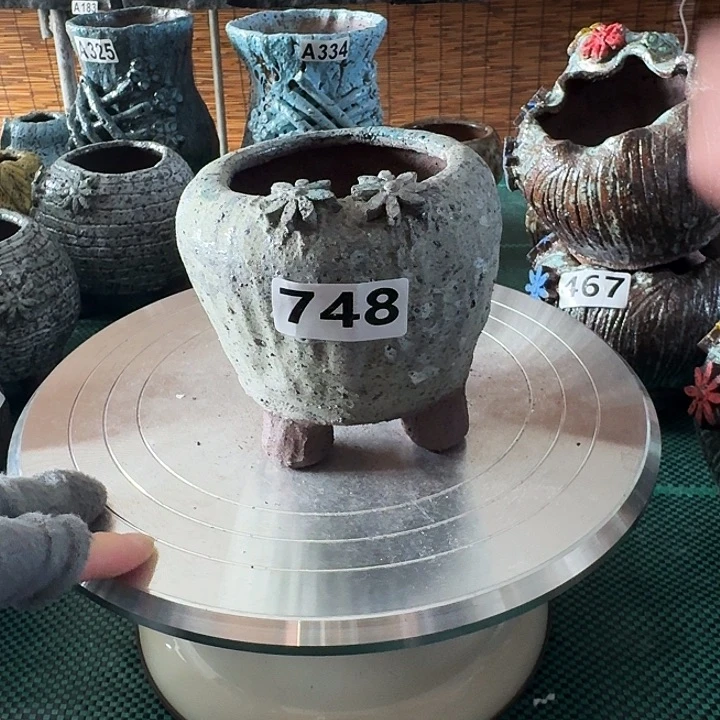 内口7高10粗陶手工