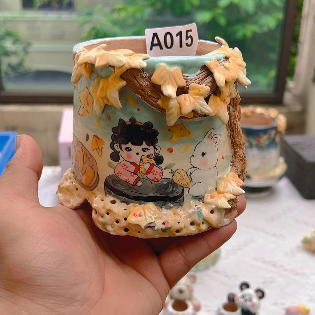 老梧家的手工多肉花盆