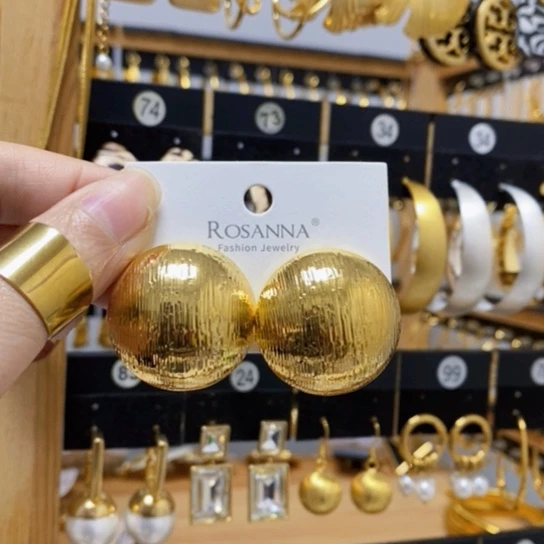 【闪购商品】铜合金合金琉璃大耳钉