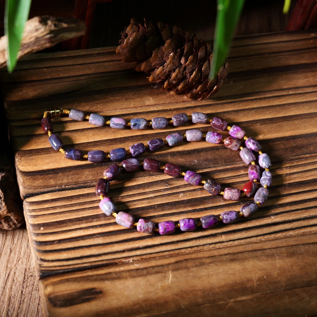 世间臻宝-知喜|老矿舒俱来桶珠项链/5-6mm+-/多样性/45cm/P7345/0