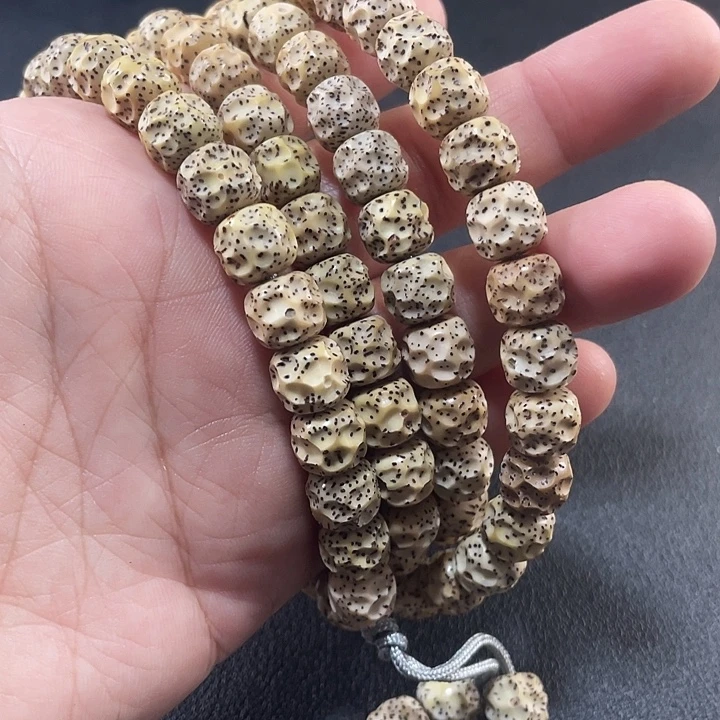 星月菩提吊坠雕刻无相120颗