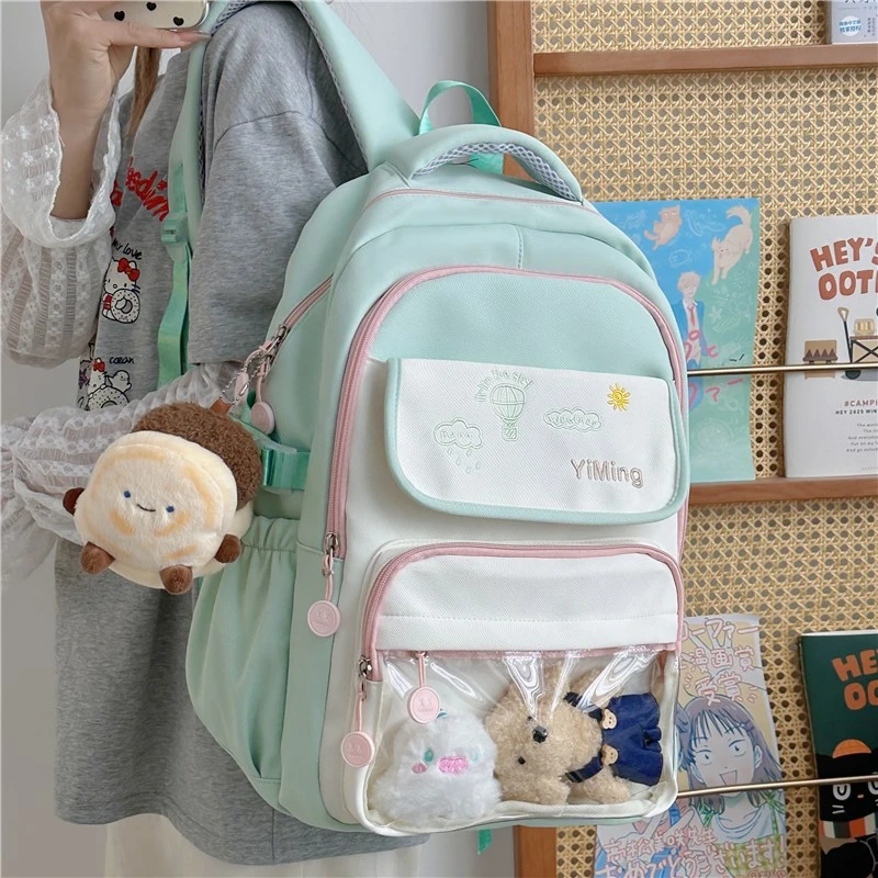 透明痛包书包女小学生三四年级女生可爱儿童大容量减负女孩双肩包