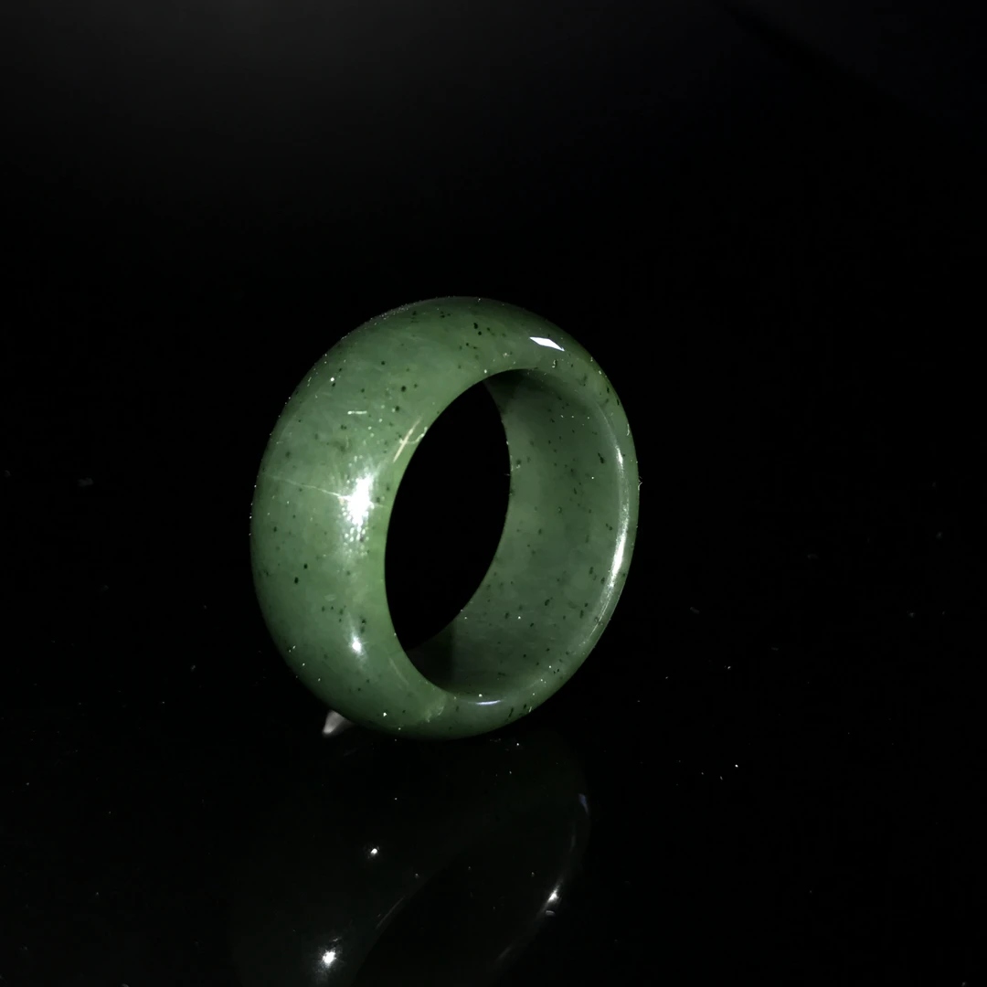 20世纪和田碧玉指环/HY537419/金玉良缘/槐荫山房