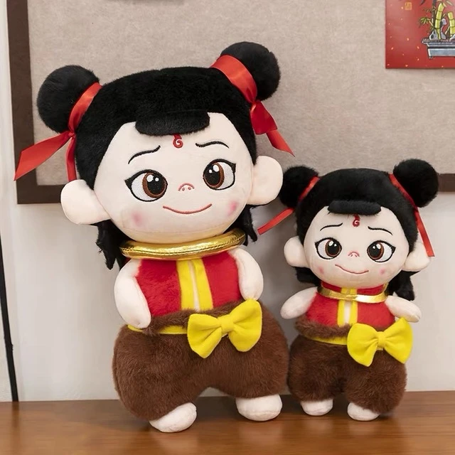爆款魔童哪吒玩偶公仔周边毛绒玩具女生睡觉抱枕闺蜜生日礼物儿童