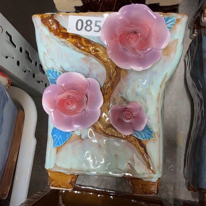 紫砂花盆粗陶材质多肉花盆