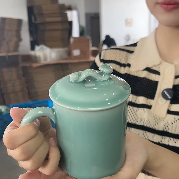 龙泉云间青瓷小米茶器