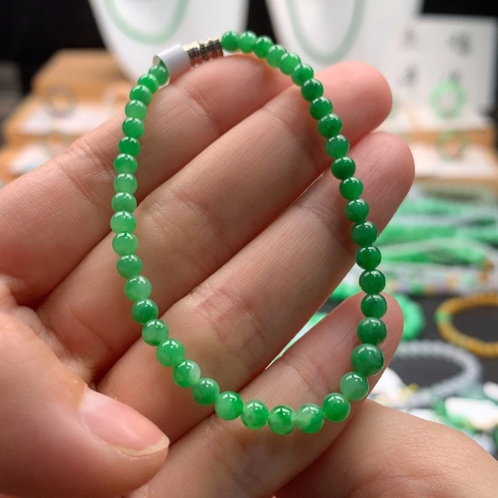 未镶嵌手串翡翠天然缅甸A货翡翠